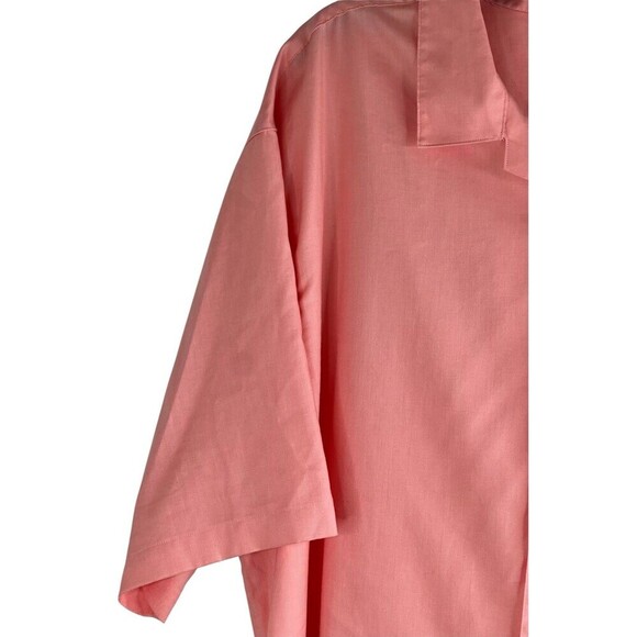 Daniel Cremieux Collection XL Short Sleeve Salmon Button Down Shirt Summer Beach - Picture 3 of 8